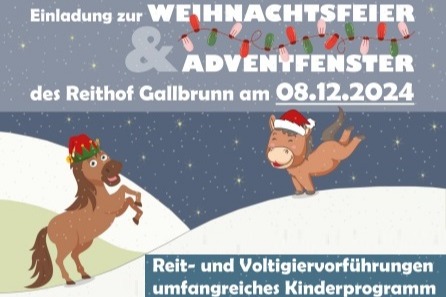 Weihnachtsfeier + Adventfenster, 8.12.2024